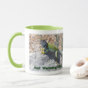 Taza Collared Lizard Close-Up Photograph Personalized