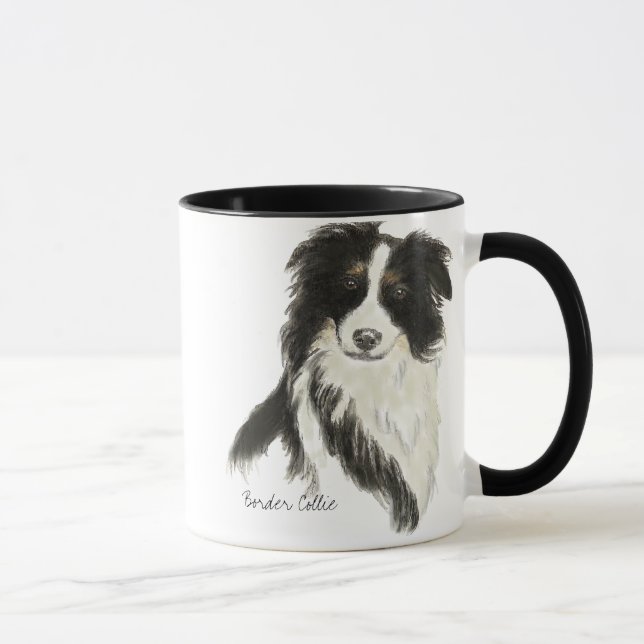 Taza Collie Mug de borde (Derecha)