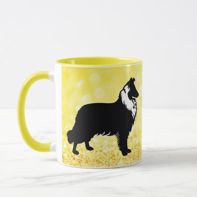 Taza Collie Silhouette (Izquierda)