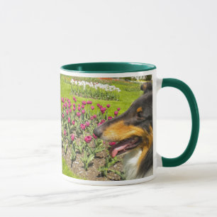 Taza Collies and Tulips