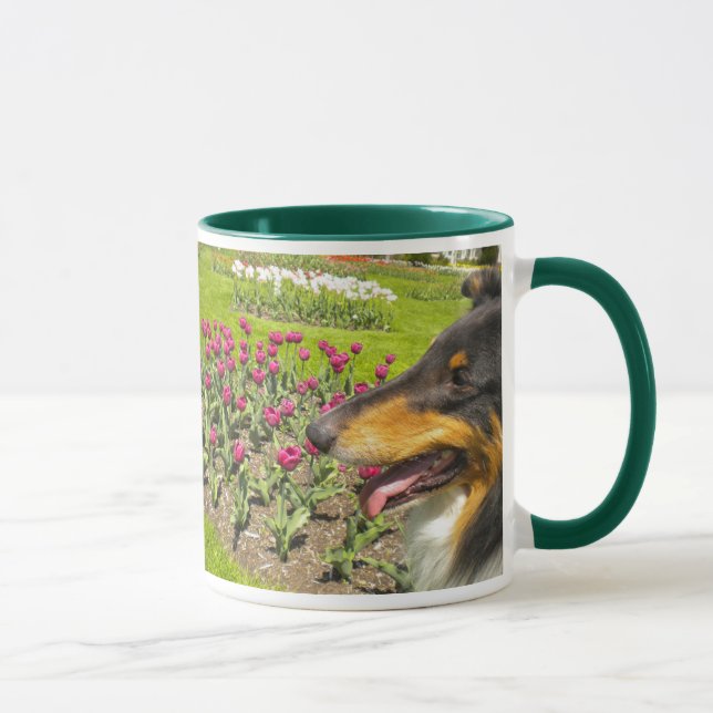 Taza Collies and Tulips (Derecha)