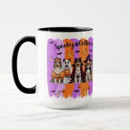 Taza Collies de Halloween