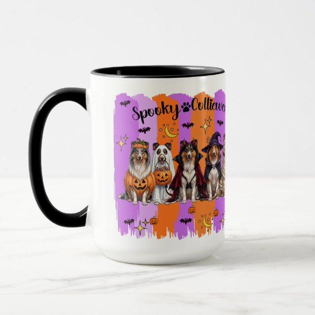 Taza Collies de Halloween (Izquierda)
