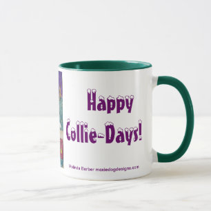 Taza Collies del navidad
