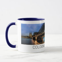 Cologne Cityscape Alemania Dom Noche Souvenir