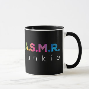 Taza Color arcoiris ASMR junkie Black Edition