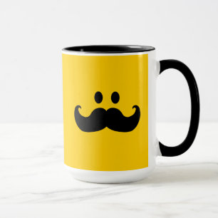 Taza Color de fondo adaptable del bigote)