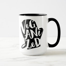 Taza Color de fondo del Personalizado vegano veganizado