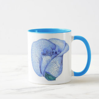 Taza "color de rosa" azul