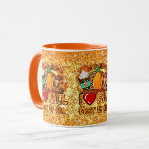 Taza Color del Personalizar de otoño de Love Fall