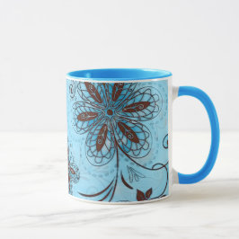 Taza Color Floral Seamless Pattern