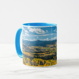 Taza Color otoñal en tops planos Bosque nacional de R
