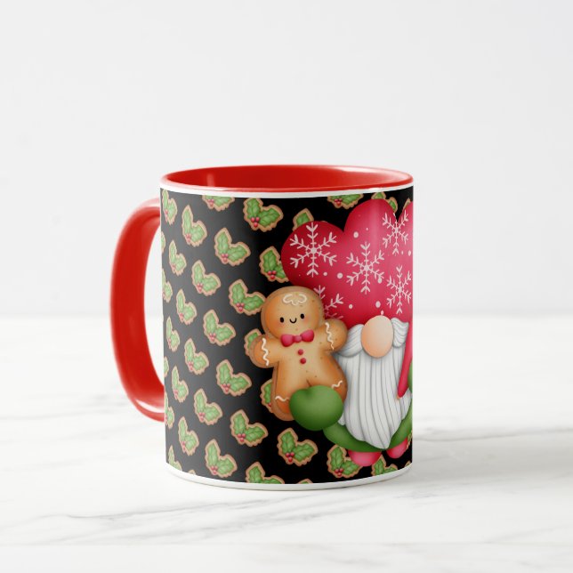 Taza Color Personalizar Mistletoe Gnome (Anverso izquierdo)