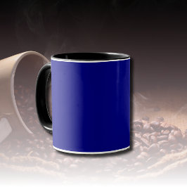 Taza Color sólido azul marino | Clásica | Elegante