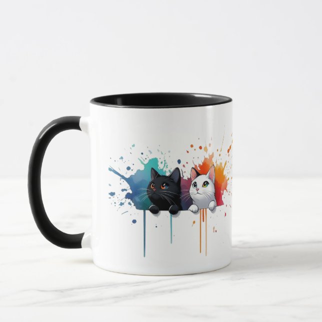 Taza Color Splash Cats Mug (Izquierda)