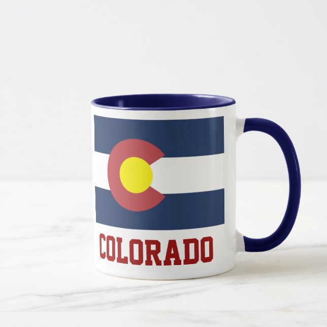 Taza COLORADO: Bandera Estatal de Colorado (Derecha)