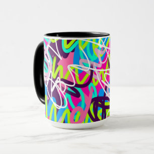 Taza Colores alegres Resumen moderno