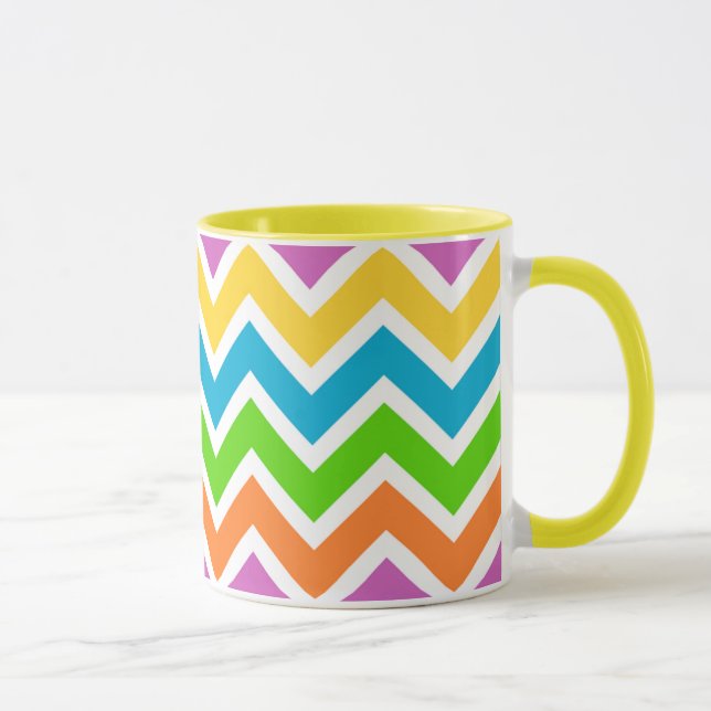 Taza Colores brillantes Chevron (Derecha)