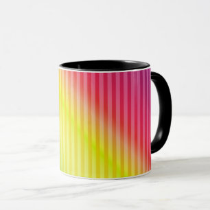 Taza Colores brillantes gradiente arcoíris ombre fluore