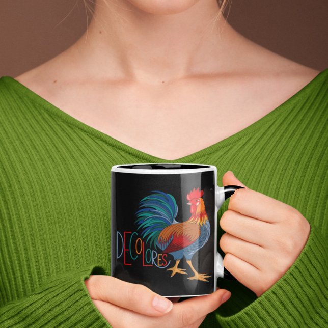 Taza Colores Cursillo Colorful Rooster (Subido por el creador)