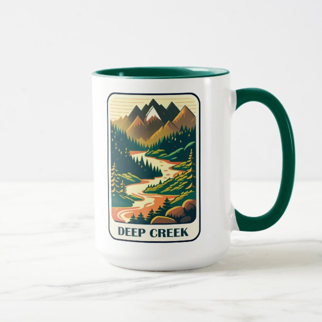 Taza Colores de Deep Creek Idaho (Derecha)