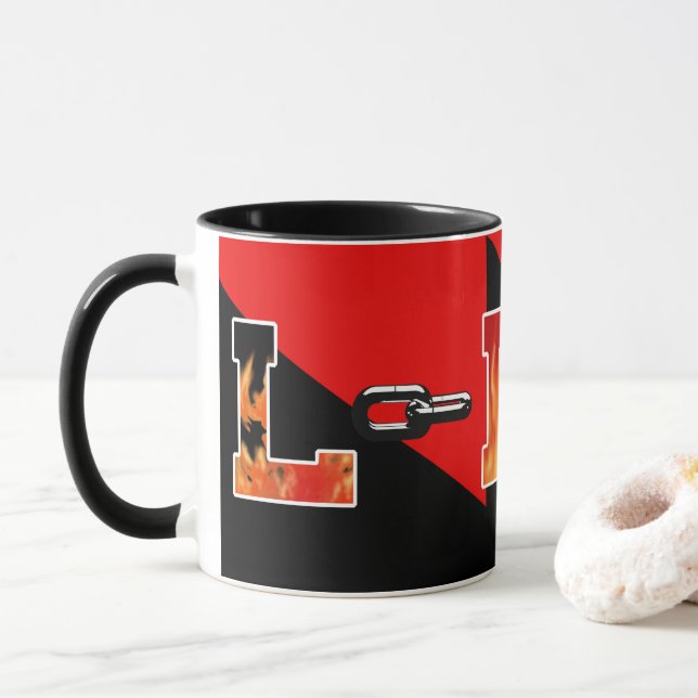 Taza Colores de enlaces de Lincoln High School (Con donut)