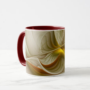Taza Colores de Metales Preciosos, Arte Fractal Abstrac