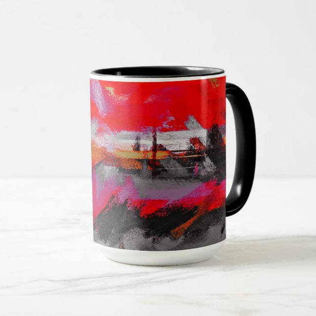 Taza Colores de pintura abstracta #27 (Anverso derecho)