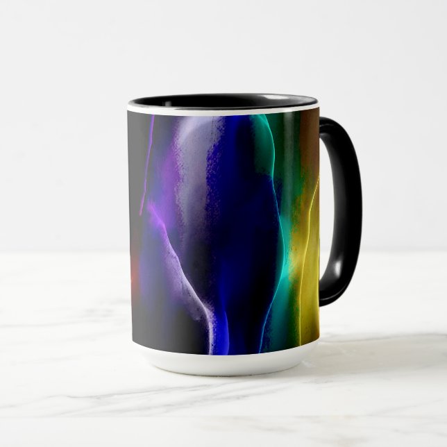 Taza Colores de Pintura Abstracta #89 (Anverso derecho)