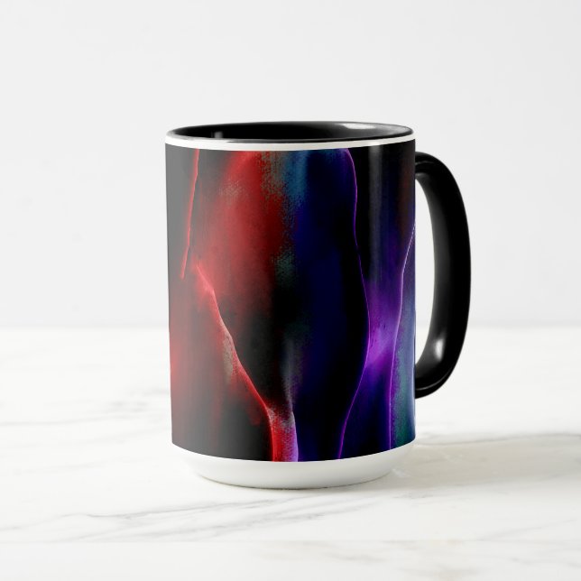 Taza Colores de pintura abstracta #93 (Anverso derecho)