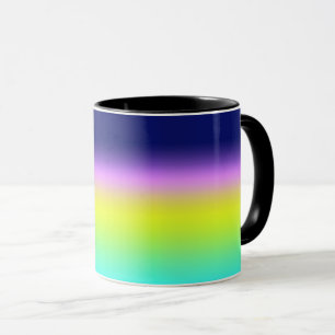Taza Colores de primavera verano verde amarillo púrpura