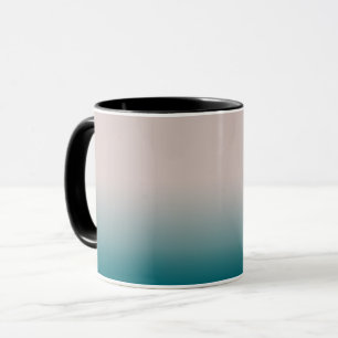 Taza Colores de verano gradiente suave moda color simpl