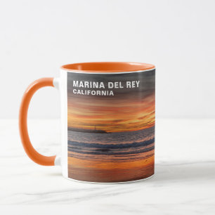 Taza Colores Hermosos de la Puesta de Sol - Marina Del