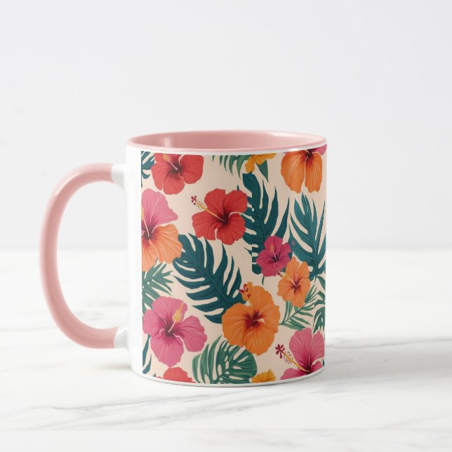 TAZA COLORES Y FLORES (Izquierda)