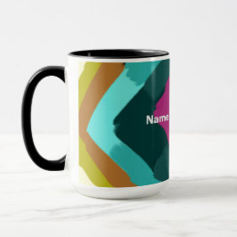 Taza Colorful Abstract Art 
