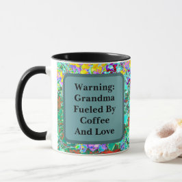 Taza Colorful Abstract Floral Mug for Grandma