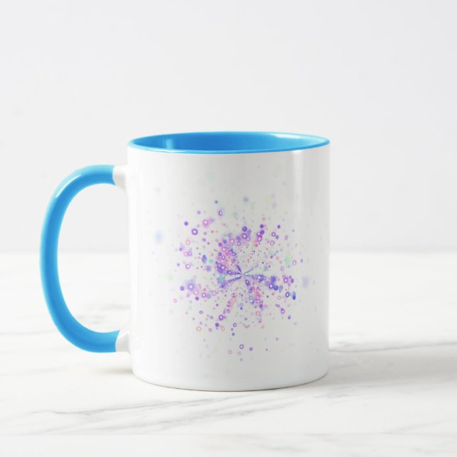 Taza Colorful Abstract Neon Splash (Izquierda)