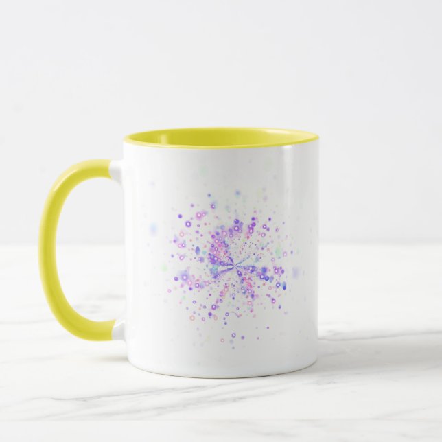 Taza Colorful Abstract Neon Splash (Izquierda)
