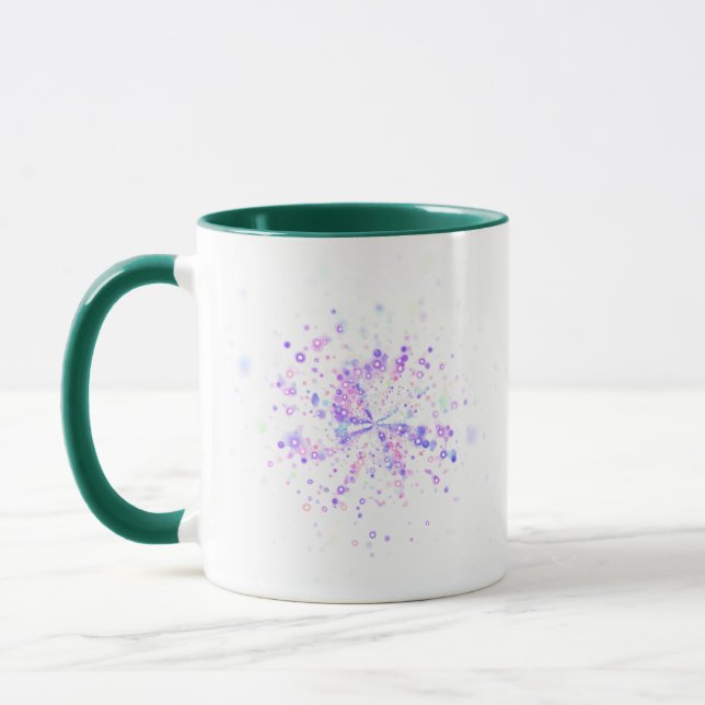Taza Colorful Abstract Neon Splash (Izquierda)