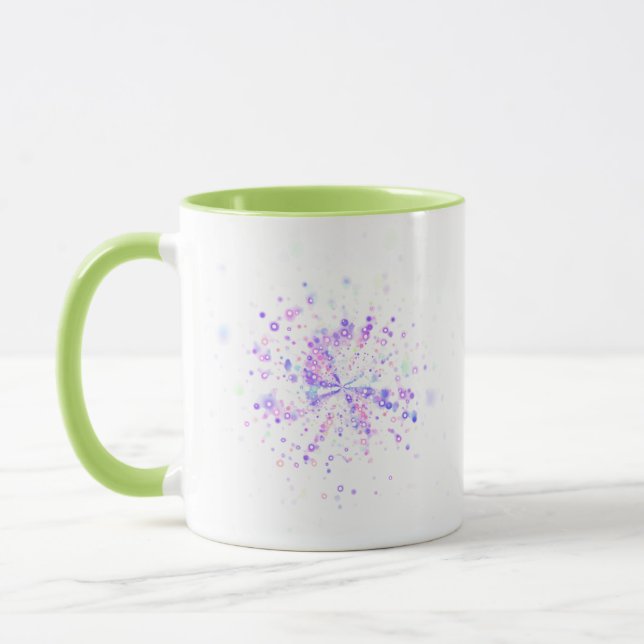 Taza Colorful Abstract Neon Splash (Izquierda)