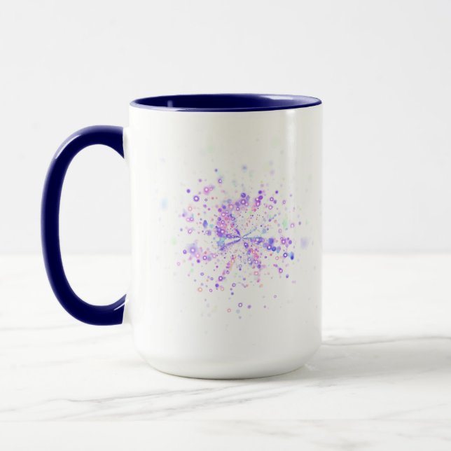 Taza Colorful Abstract Neon Splash (Izquierda)