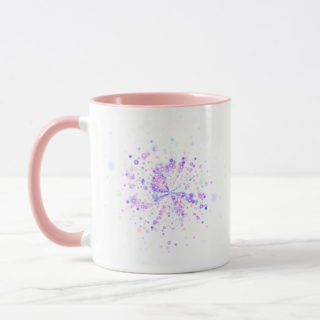 Taza Colorful Abstract Neon Splash (Izquierda)