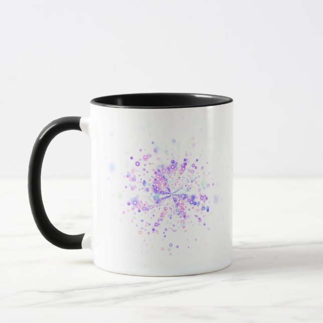 Taza Colorful Abstract Neon Splash (Izquierda)