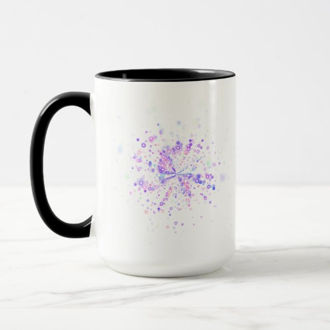 Taza Colorful Abstract Neon Splash (Izquierda)