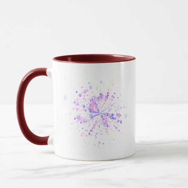 Taza Colorful Abstract Neon Splash (Izquierda)
