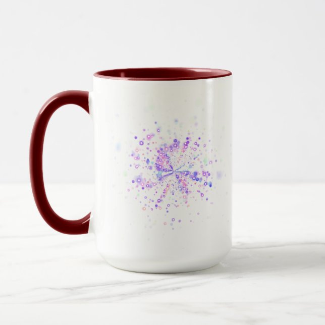 Taza Colorful Abstract Neon Splash (Izquierda)