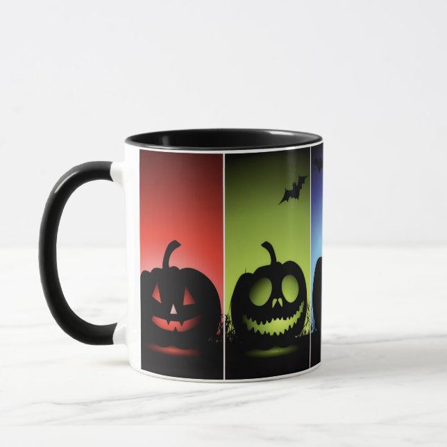 Taza Colorful Halloween Pumpkins (Izquierda)