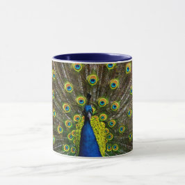 Taza Colorful peacock