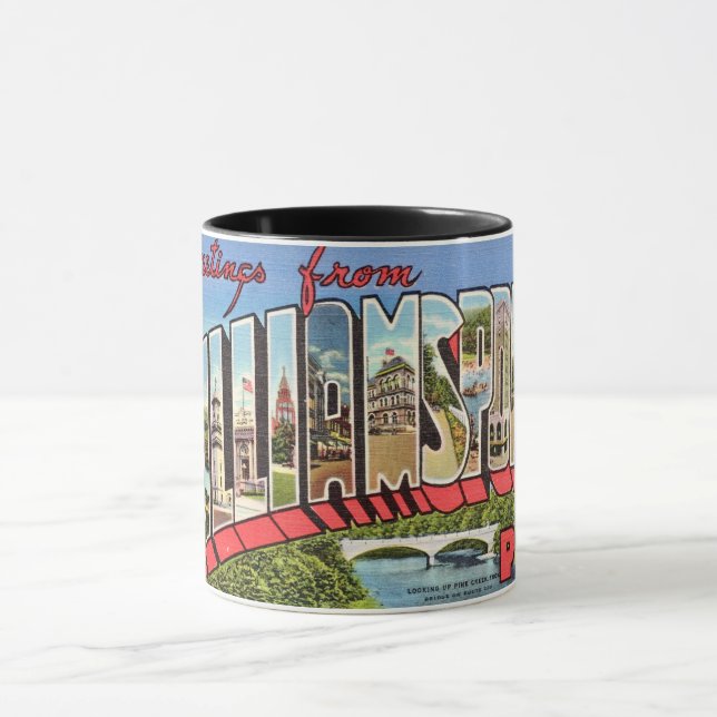 Taza Colorful Williamsport PA (Centro)