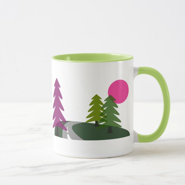 Taza Colorida autopista Mug (Derecha)